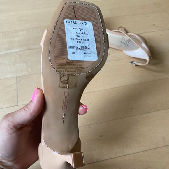 VINCE Camuto "Enella" Heels Ankle Strap Women Sandal sz 9 - Picture 5 of 8